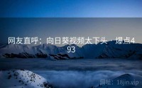 网友直呼：向日葵视频太下头 · 爆点493