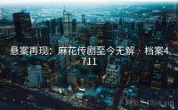 悬案再现：麻花传剧至今无解 · 档案4711