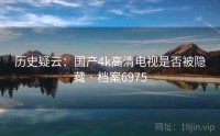 历史疑云：国产4k高清电视是否被隐藏 · 档案6975